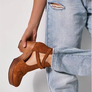 Free People cedar clogs